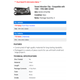 thumbnail image 2 of Sound Absorber Clip - Compatible with 1988 - 1996 GMC G3500 1989 1990 1991 1992 1993 1994 1995, 2 of 2