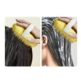 thumbnail image 5 of Scalp Cleansing Brush, Reusable Scalp Massager Shower Head Cleansing Brush, Scalp Exfoliator for Dandruff, Wet Or Dry Shampoo Brush Scalp Care Tool for All Hair Types (Yellow), 5 of 7