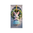 thumbnail image 2 of Sokhug Easter Rideau de Porte 35,43x70,87 Pouces Imprimé Lapin Œuf Décor pour Porte d'Entrée Mur Multicolore, 2 of 6