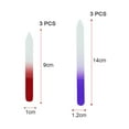 thumbnail image 2 of Glass Nail File , 6 Pcs Glass Fingernail File For Natural Nail Manicure Tool, Travel Nail File Stocking Stuffers Christmas Gifts - Red+purple, 2 of 6