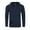 204 Navy, variant on ZIMEGO Men's Long Sleeve Casual Hoodie - Athletic V-Neck Henley Pullover Shirt