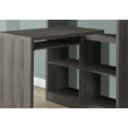 thumbnail image 4 of Monarch Computer Desk Dark Taupe Left Or Right Facing Corner, 4 of 4