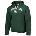 thumbnail image 2 of Men's League Collegiate Wear Green Michigan State Spartans Arch Essential Pullover Hoodie, 2 of 3