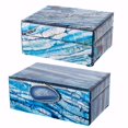 thumbnail image 1 of Benzara BM154435 Boîtes à Bijoux Espace Efficace&44; Bleu - Lot de 2, 1 of 1