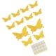 thumbnail image 5 of Juego de pegatinas 3D doradas brillantes para decoración de pared de salón, 12 unidades, 5 of 10