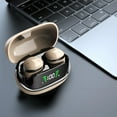 thumbnail image 1 of Audífonos Bluetooth 5.4 de plástico, miniauriculares intrauditivos inalámbricos con sonido envolvente, reducción activa de ruido, carga rápida tipo C, pantalla digital y baja latencia., 1 of 6