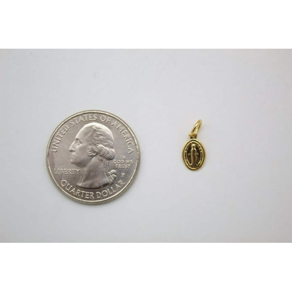 Tiny Gold Filled Miraculous Medal Pendant