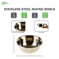 thumbnail image 3 of [9 PACK] 16 Quart Large Stainless Steel Mixing Bowl - Baking Bowl, Flat Base Bowl, Preparation Bowls - Great for Baking, Kitchens, Chef's, Home use by EcoQuality (16 qt), 3 of 7