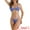 Blue, variant on DARING DIVA Women's Square Ring Bikini Sets Spaghetti Straps Medium Fluorescent Green