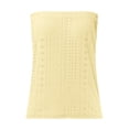 thumbnail image 4 of QIJUNTUO Women's Bandeau Tube Top With Elasticized Waist For Beach & Pool Parties Yellow, 4 of 5