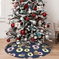 thumbnail image 5 of Sikiie Sloth with Donuts 30-48 inches {designName} Print Christmas Tree Skirt Snowman Xmas Tree Skirt with Edge Christmas Decorations for Holiday Party36", 5 of 7