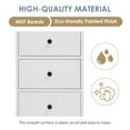 thumbnail image 6 of EUROCO Bathroom Storage Cabinet,Wood Linen Cabinet, Narrow Tall Cabinet Storage Tower with Adjustable Shlef,Door and 3 Drawers,Painted Finish, White, 6 of 7