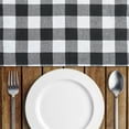 thumbnail image 4 of Piwvid Placemats Indoor Wipeable Black and Red Plaid placemat Vinyl Woven Table Mats Patio Placemats Non Slip Heat Resistant Washable Easy to Storage for Kitchen Table Dining Room, 4 of 7