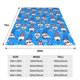 thumbnail image 3 of Fotbe Gnomes in USA Manta de Franela Acolchonada con Estampado, Súper Suave y Esponjosa, Extra Grande para Sofá, Cama, Uso Todo el Año-40"x30", 3 of 7