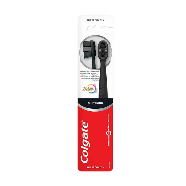Cepillo de Dientes Colgate Total Whitening Cerdas Doble Accion 2 pz