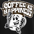 thumbnail image 3 of CafePress - Coffee Is Happiness Women's Dark Pajamas - Women's Short Sleeve Print T-Shirt and Pants Dark Cotton Pajama Set, 3 of 7