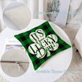 thumbnail image 2 of St Patricks Day Throw Pillow Covers 20x20 Set of 4 Green Plaid Decorative Pillow Covers Saint Patricks Day Shamrock Clover Truck Cushion Covers Pillow Cases for Home Outdoor Sofa Decoration（20 inch）, 2 of 6