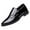 Black, variant on Men's Leather Shoes Fashionable Men's Slip on Shoes for Men -On Low Heeled Pointed Mens Shoes 574 Shoes Men Toe Business Casual Solid Work Shoes for Men Composite Toe Tennis Shoes for Men