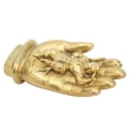thumbnail image 2 of Riousery Monkey King Brass Statue Hand Crafted Buddha Hand Figurine Decorative Knick-Knack for Desktop and Home Decoration, 4.2 x 2.0 x 1.0 inches / 10.6 x 5.2 x 2.5 cm, 2 of 9