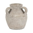 thumbnail image 6 of Terracotta Triple Handle Vase for Living Room Decor - Casual Home Decor Accent for Entryway, Bedroom, and Office Shelf - Decorative Flower Vase for House and Dining Room Table - 10", Ivory & Tan, 6 of 12