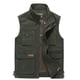 thumbnail image 4 of Chalecos de otoño para hombre, chaqueta táctica de fotógrafo sin mangas, chaleco informal de algodón con múltiples bolsillos, chaleco para hombre, abrigo de talla grande, 4 of 5
