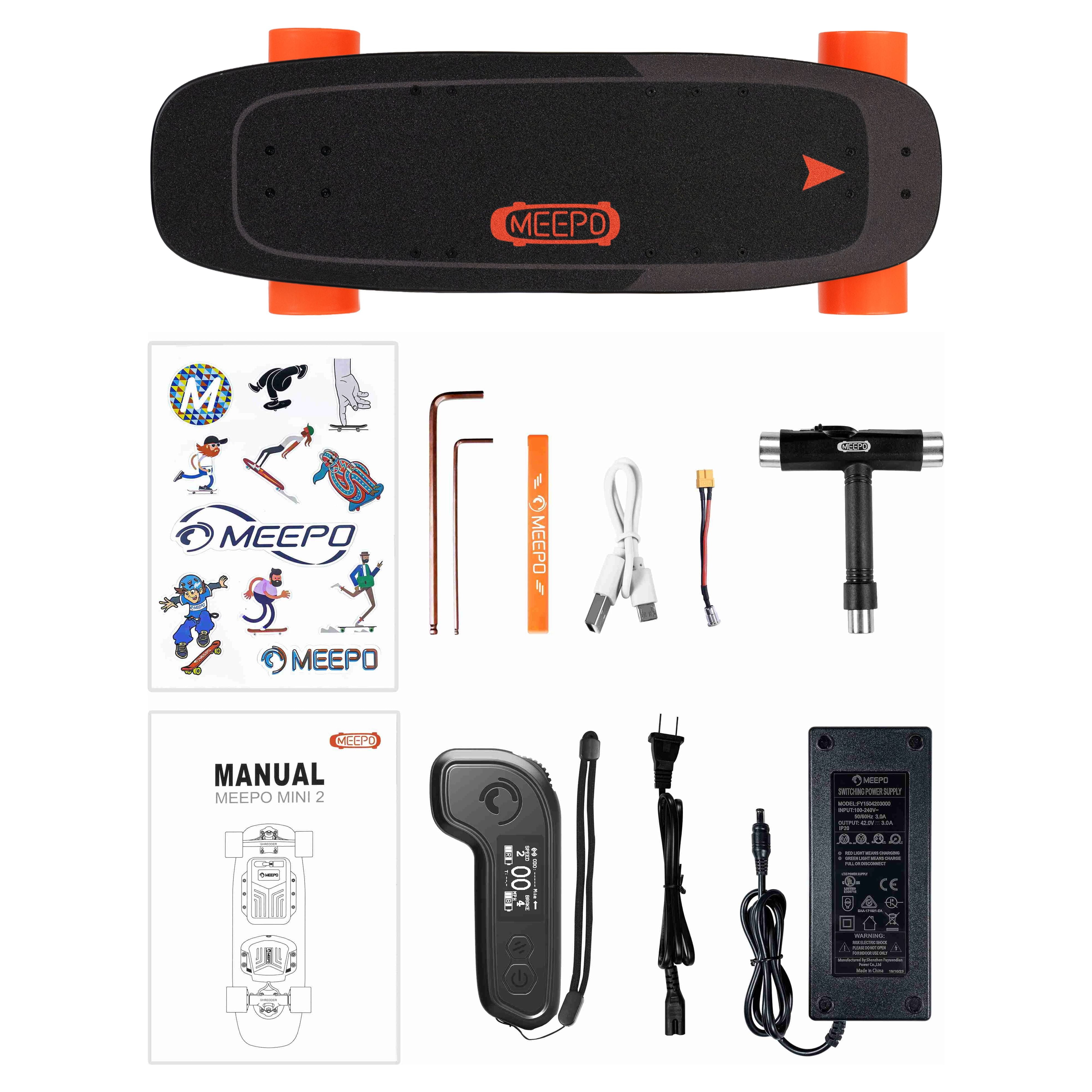  MEEPO MINI3S Electric Skateboard with Remote, 28 MPH Top  Speed, 17 Miles Range, 330 Pounds Max Load, Maple Cruiser for Adults and  Teens, Mini 3S : Sports & Outdoors