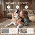 thumbnail image 4 of PureCozy 5'x7' Area Rugs for Living Room Vintage Oriental Traditional Bedroom Kid Room Dining Room Office Farmhouse Soft Low Pile Distressed Washable Non-slip Brown Rugs Carpet, Brown, 4 of 7
