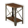 thumbnail image 4 of Winston Table d'Appoint Rustique Moyenne Cerisier avec Cadre en Métal, 4 of 4