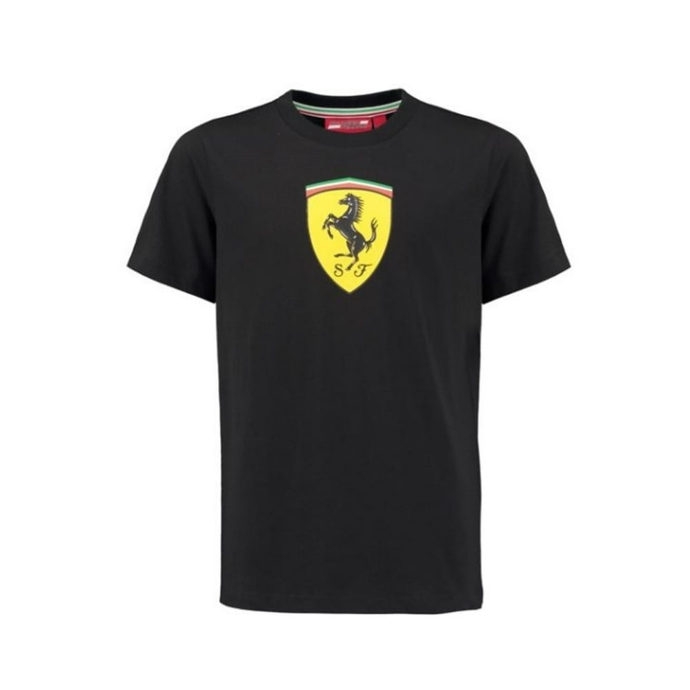Ferrari - Scuderia Ferrari Kid's Classic T-Shirt Black - Walmart.com ...
