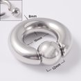 thumbnail image 1 of Anillo de nariz con clip de bola de acero inoxidable 316L BCR, anillo de nariz con clip de bola de acero de titanio, anillo multiusos universal, pendientes, anillo para el hueso de la oreja, 1 of 6