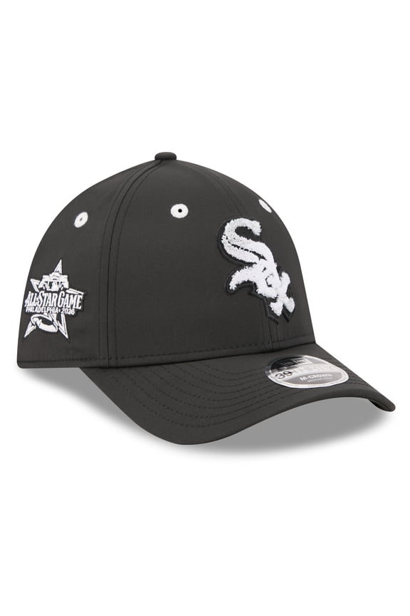 Men's New Era Black Chicago White Sox 2026 MLB All-Star Game Workout 39THIRTY M-Crown Flex Hat
