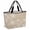 Light Brown, variant on Red Lips Beach Bag for Women, Large Breathable Mesh Beach Tote Bag, Modern Abstract Romantic Texture Aesthetic Sandproof Lightweight Travel Bags for Vacation Picnic Swimming Pool 15.7"x15.7"x9.1"