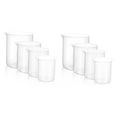 thumbnail image 4 of Raindrops 8 Pcs  Clear Plastic Measuring Cups 50ML/250ML/500ML/1000ML for Laboratory Kitchen Cooking, 4 of 8