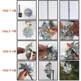 thumbnail image 4 of Repelente de insectos Pinwheel orchard bird repeller drive away birds Reflective bird repeller to protect garden, orchard, courtyard, roof-more security, installation of the reference image, 4 pieces Ormromra ZH-450, 4 of 4
