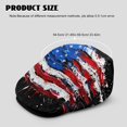 thumbnail image 4 of Chririnla Polyester Retro Flat Caps for Walking Summer Outings Driving, Lightweight Vintage Forward Cap, American Flag Pattern, 4 of 4