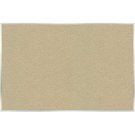 Ghent's Vinyl 4' x 8' Bulletin Board with Aluminum Frame in Caramel