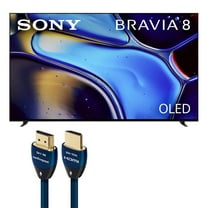 Sony K55XR80M2 BRAVIA 8 II 55 Inch QD-OLED 4K HDR TV with AudioQuest SKY 3m HDMI Cable
