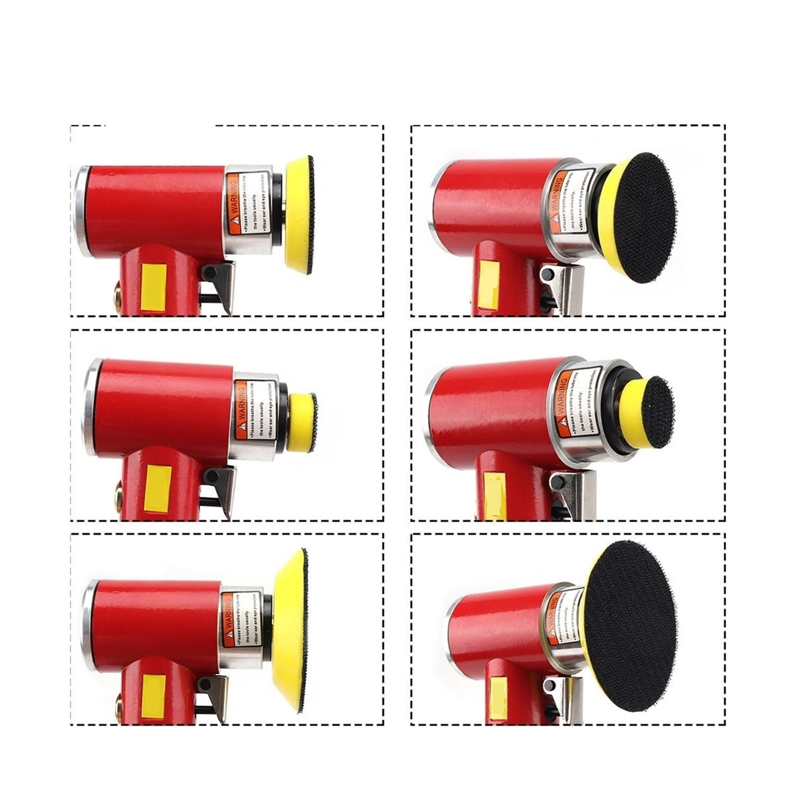 2"/3" Random Orbit Air Sander Mini Pneumatic Grinding Machine for Car Polishing High Speed Air Powered Sanding Polisher ,Widely Use