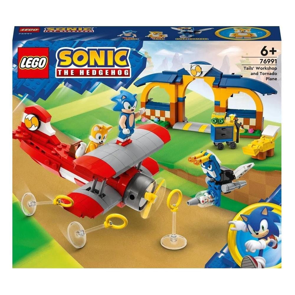 LEGO Sonic the Hedgehog Tailsin Workshop and Tornado Plane 76991