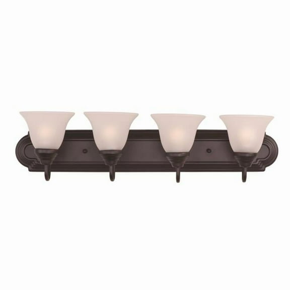 Essentials 4-Light Bathroom Vanity, Oil Rubbed Bronze