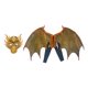 thumbnail image 1 of Máscara facial de dragón, disfraz de alas, accesorio de disfraz, accesorios para fotos, cubierta facial, máscara de Cosplay de Halloween, traje de Amarillo Fernando Disfraz de alas para cubrir la cara, 1 of 8