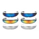 thumbnail image 1 of Gafas De Sol Con Visera De Lente Estrecha Futurista De 6 Piezas, 1 of 9