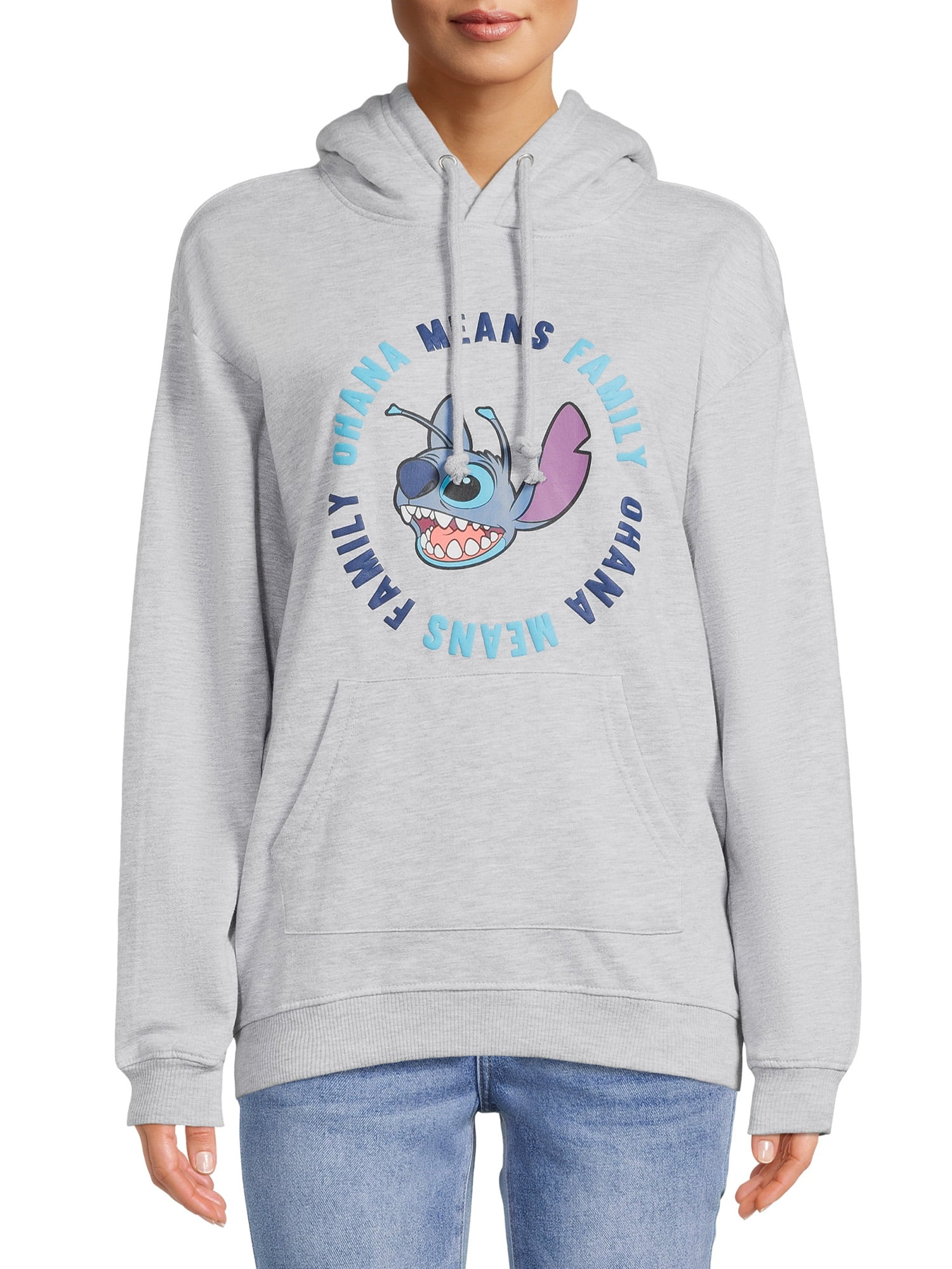 LICENSE Stitch Women's Faux Sherpa Knit Hoodie Top