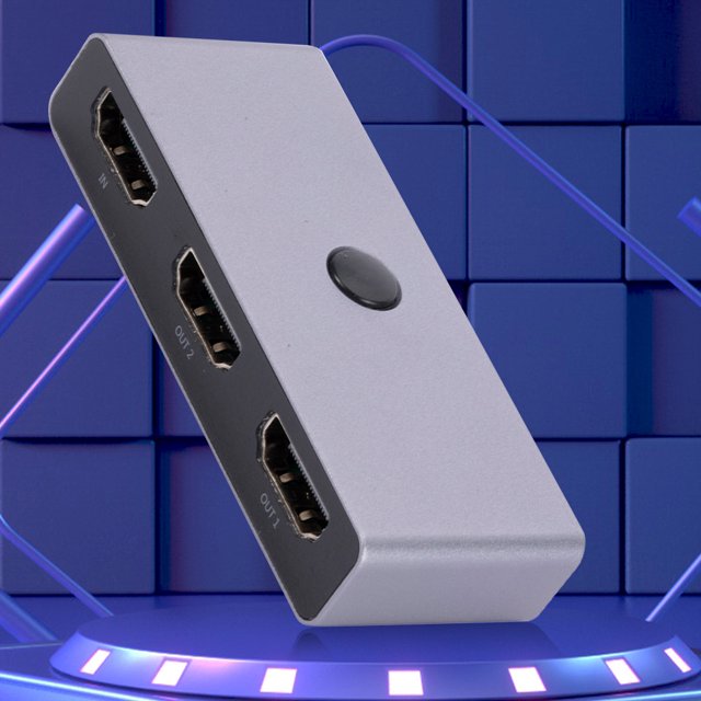 Caja De Interruptores Compatible Con Hdmi BOX 1x2/2x1 Conmutador Compatible con HDMI 4K @ 60HZ Divisor Compatible con HDMI para PS4 TV