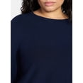 thumbnail image 4 of Terra & Sky Women's Plus Size Fine Gauge Dolman Sweater, Sizes 0X-5X, 4 of 5