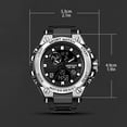 thumbnail image 2 of Resicozy Watches for Men Casual Big Face Watch Stainless Quartz Dress Watch Multifunction Watch Green, 2 of 2