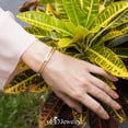 thumbnail image 2 of 555Jewelry Stainless Steel Hinge Lock Heart Shape CZ Cuff Bracelet Bangle Bracelets for Women- Gold, 2 of 7