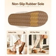 thumbnail image 5 of Litfun Women's Fuzzy Memory Foam Slippers Warm Comfy Winter House Shoes, Buckle Chestnut, Size 9-10, 5 of 7