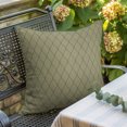 thumbnail image 3 of Throw Pillow Covers 24x24 Inch, Sage Green Lattice Geometric Decorative Pillow Cases for Couch Sofa Bed, Luxury Abstract Art Aesthetics Cotton Linen Square Home Decor Pillowcases with Hidden Zipper, 3 of 9