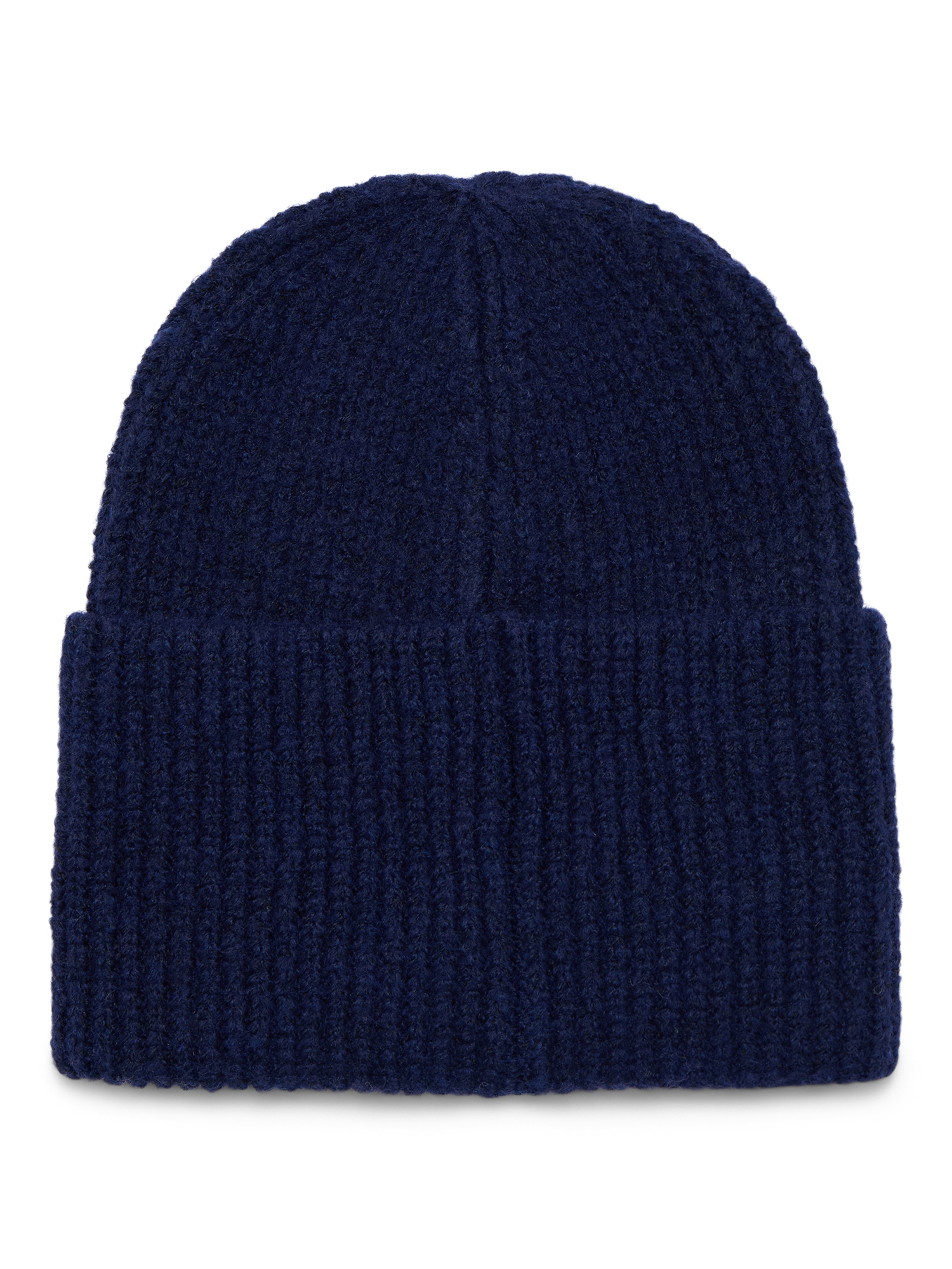 Time and Tru Women's Wide Cuff Beanie, One Size, Navy